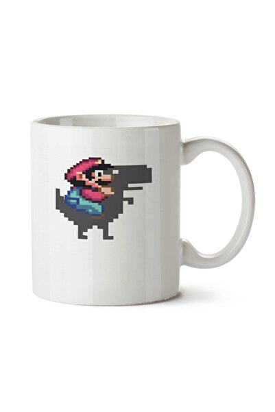 ART HEDİYE كوب ماريو تي ريكس مطبوع على الجانبين