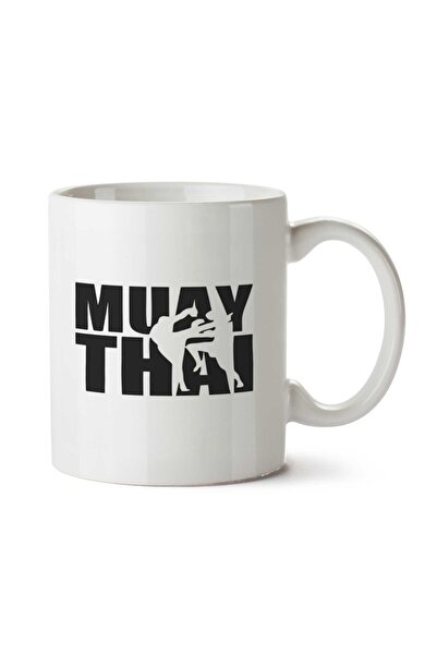 ART HEDİYE كوب MUAY THAI مطبوع على الجانبين