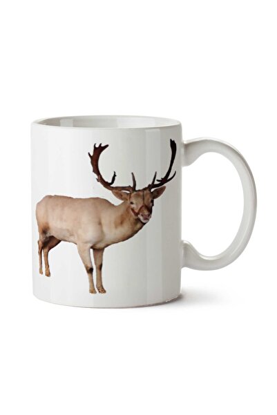 ART HEDİYE Reindeer-PNG-Pic (1) كوب مطبوع على الجانبين