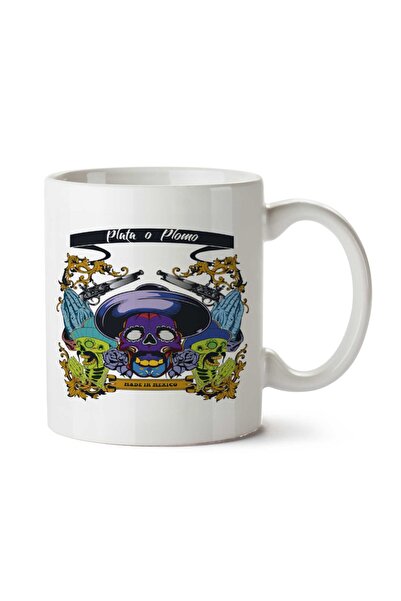 ART HEDİYE كوب بلاتا أو بلومو مطبوع على الجانبين