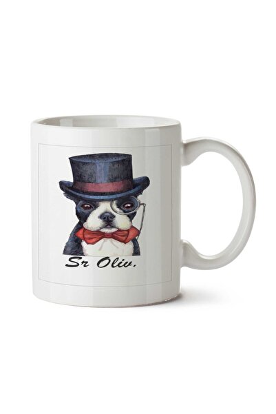 ART HEDİYE كوب مطبوع على الجانبين من Oliveira Dog