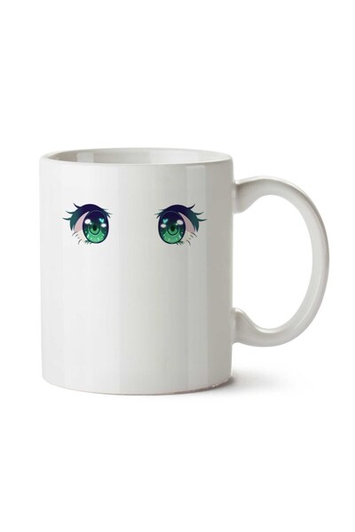 ART HEDİYE كوب مطبوع على الجانبين من Olhos Kawaii