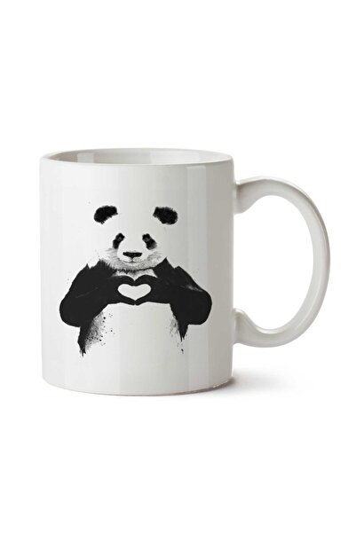 ART HEDİYE Panda Love Two Sided Printed Mug