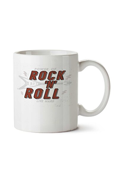 ART HEDİYE Power Of Rock `N` Roll Two Sided Printed Mug