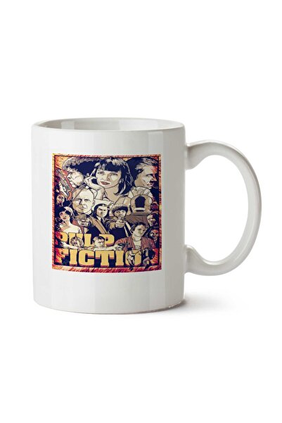 ART HEDİYE كوب Pulp Fiction POSTER مطبوع على الجانبين