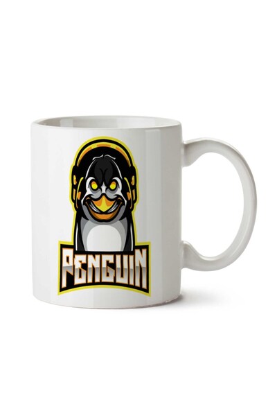 ART HEDİYE كوب مطبوع على الجانبين من Penguin Music