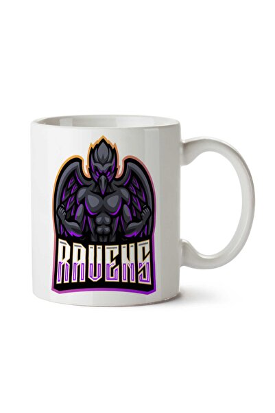 ART HEDİYE كوب رافينز مطبوع على الجانبين