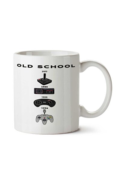 ART HEDİYE كوب مطبوع على الجانبين من Old School Gamer
