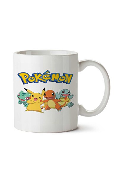 ART HEDİYE كوب بوكيمون رباعي الجوانب مطبوع عليه وجهين