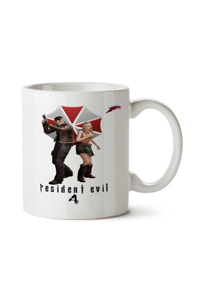 ART HEDİYE كوب بطبعة جانبين من Resident Evil xp