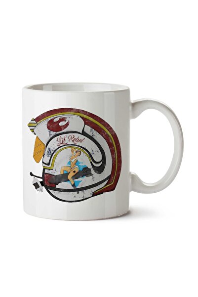 ART HEDİYE Lil Rebel Helmet Star Wars Two Sided Printed Mug