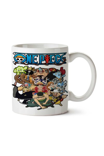 ART HEDİYE One Piece Anime Logo Two Side Printed Mug Cup