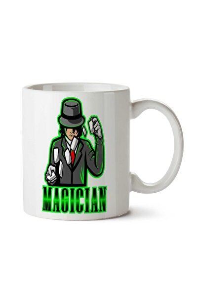 ART HEDİYE كوب بقبعة ساحرة مطبوع على الجانبين