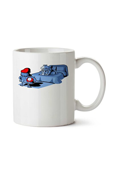 ART HEDİYE كوب ماريو سابيكا مطبوع على الجانبين