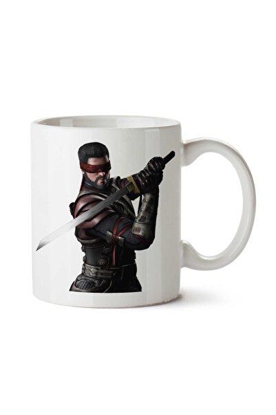 ART HEDİYE كوب مورتال كومبات-X مطبوع على الجانبين