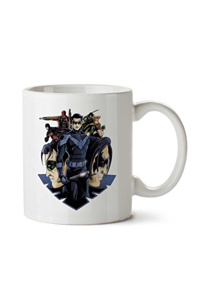 ART HEDİYE Nightwing And The Family Two Sided Printed Mug