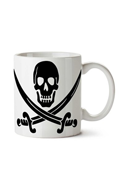 ART HEDİYE Pirate-Free-PNG-Image Pirate Two Side Printed Mug