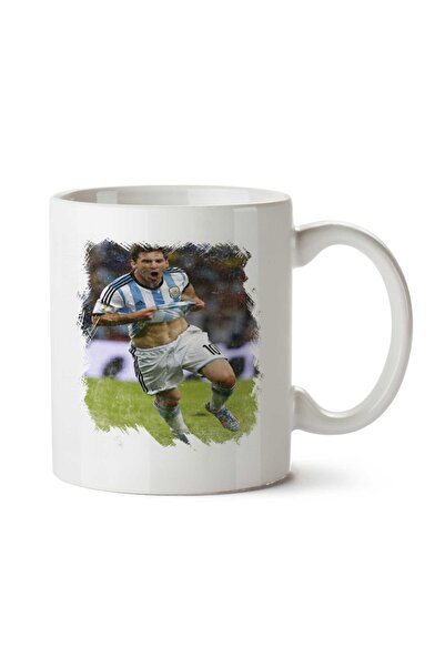 ART HEDİYE Messi National Jersey Two Sided Printed Mug Cup