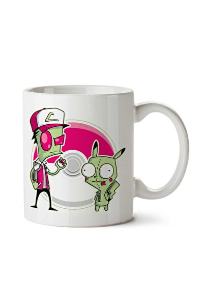 ART HEDİYE كوب بوغيرمون إنفيدر زيم بوكيمون مطبوع على الجانبين