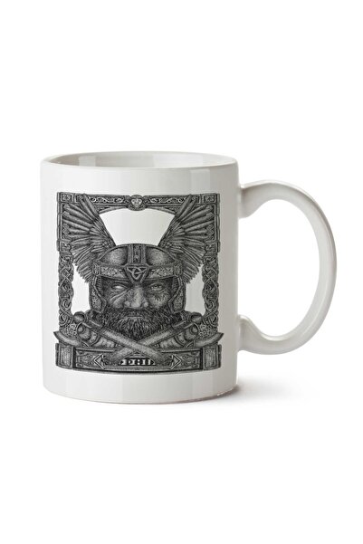 ART HEDİYE كوب مطبوع على الجانبين من Odin's War