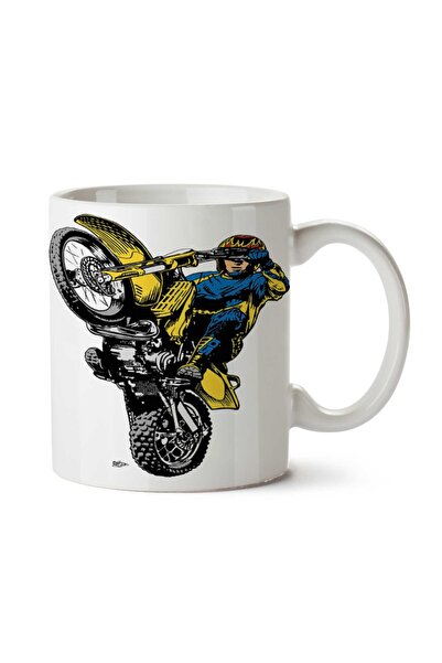 ART HEDİYE Biker Motor Two Side Printed Mug