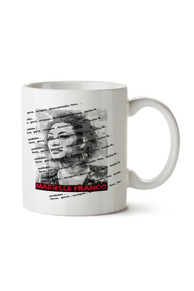 ART HEDİYE كوب مارييل فرانكو ديفينسورا مطبوع على الجانبين