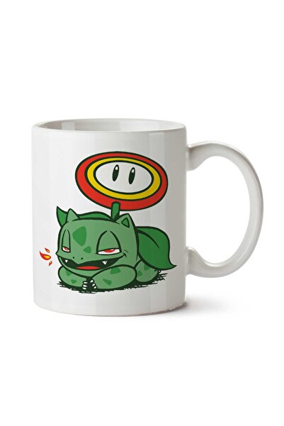 ART HEDİYE كوب بوكيمون Firesaur Bulbasaur مطبوع على الجانبين