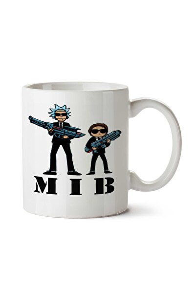 ART HEDİYE كوب MIB Rick e Morty مطبوع على الجانبين