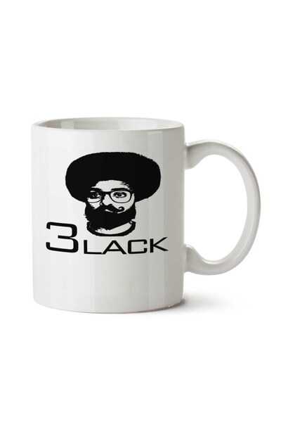 ART HEDİYE كوب La Black 3 Lack مطبوع على الجانبين