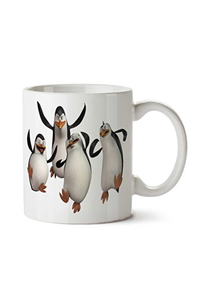 ART HEDİYE Cheerful Penguins Two Sided Printed Mug