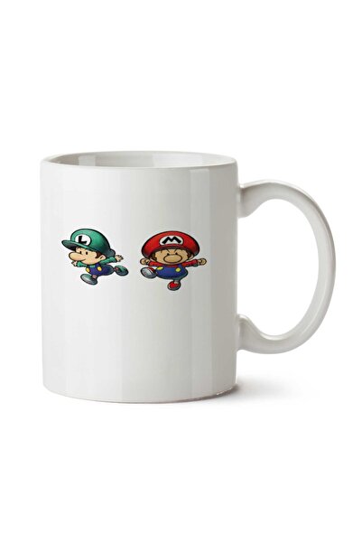 ART HEDİYE كوب ماريو إي لويجي مطبوع على الجانبين