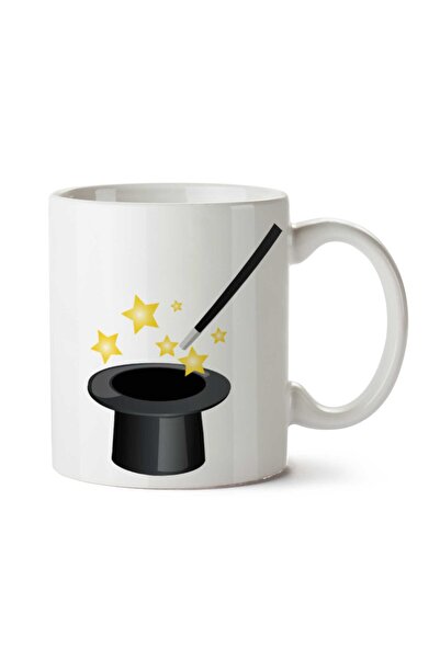ART HEDİYE Magic-Hat-Free-PNG-Image Two Side Printed Mug