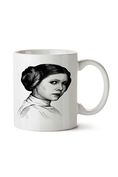 ART HEDİYE كوب الأميرة ليا ستار وورز مطبوع على الجانبين