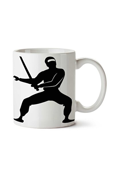 ART HEDİYE كوب Ninja-PNG-Mesh مطبوع على الجانبين