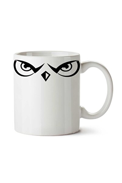 ART HEDİYE كوب مطبوع عليه عيون البومة على الجانبين من Phi Sig