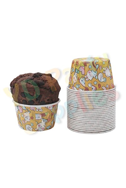 Yusuf Dirik YD Party Supplies Patterned Muffin Cake Mold 50 Pieces 50x39