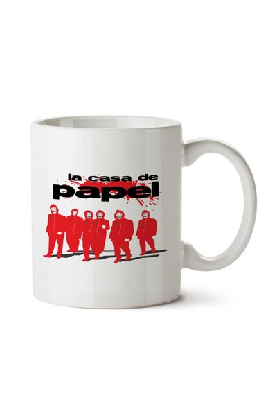 ART HEDİYE كوب زجاجي مطبوع على الجانبين من Reservoir de Papel