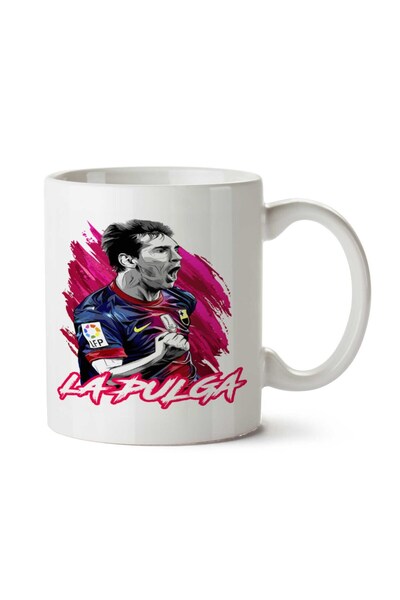 ART HEDİYE Messi LA PULGA FIFA 18 two Sided Printed Mug Cup