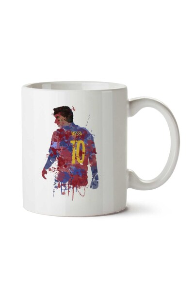 ART HEDİYE كوب ميسي برشلونة الأكثر مبيعًا مطبوع على الجانبين