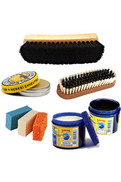nurileflef Lacivert Ayakkabı Boyası Deri Besleyici Bakım Seti Parlatma Fırças...