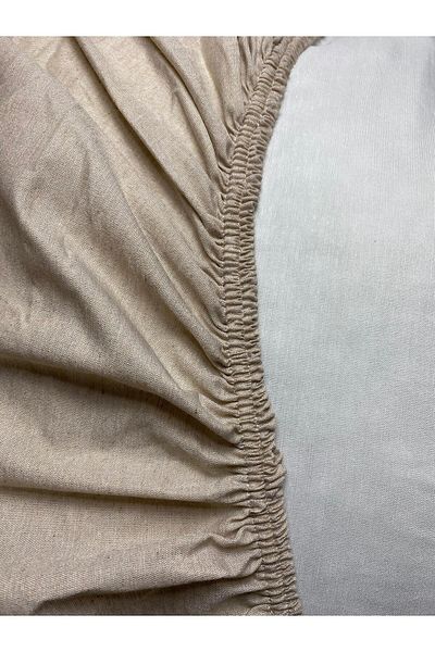 Skyline Double Fitted Sheet 2 Pieces Pillow Case 160x200+30 Solid Color Lcc02 LAD02