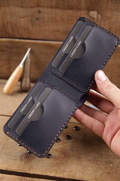 New Coast Leather 1900's Μινιμαλιστικό Δερμάτινο Ανδρικό Πορτοφόλι