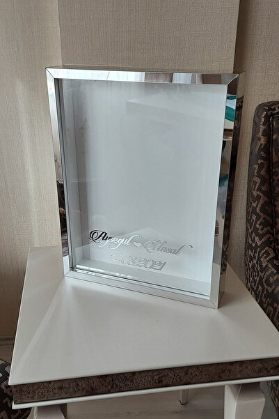 Verda Çerçeve 40x50 Cm Argintiu Plexi acoperit Deep Ledless Rose Cadru de memorie! Cutie de trandafiri