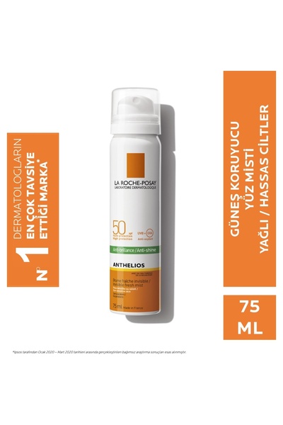 La Roche Posay Anthelios SPF50 Yapışkan ve Yağlı His Bırakmayan Parlama Karşı...