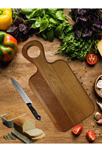 AVAKS HOME لوح تقطيع خشبي من خشب الزان 32x15.5x1.8 سم لوح تقطيع الخبز لوح تقديم العرض