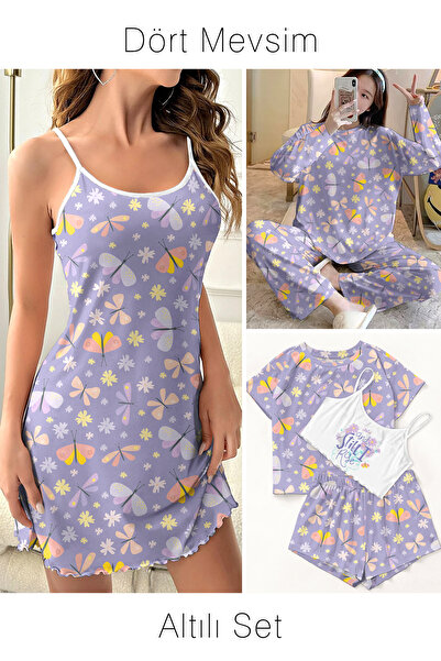 PEMBİŞ HOMEWEAR Set of Six Still Rise Supersoft Basic Single Jersey