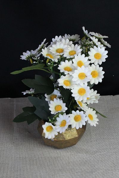 moryconcept Daisy Stone Gold Shaded Flower 50 Daisy Heads Τεχνητό δώρο για εραστή