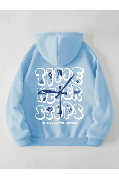 Revasser Unisex ανδρική/γυναικεία μπλούζα πολύχρωμη, προσαρμοσμένη με στάμπα, oversize φούτερ με κουκούλα