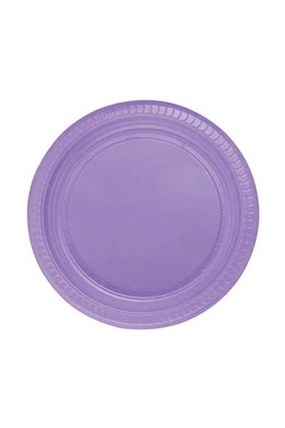 Ambalaj Evi Mor Plastik Servis Tabağı 25’li | Doğum Günü ve Özel Gün Parti Ta...