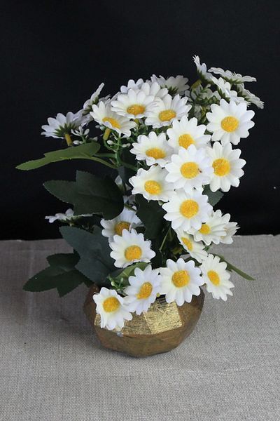 moryconcept Daisy Stone Gold Shaded Flower 50 Daisy Heads Τεχνητό δώρο για εραστή